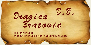 Dragica Bratović vizit kartica